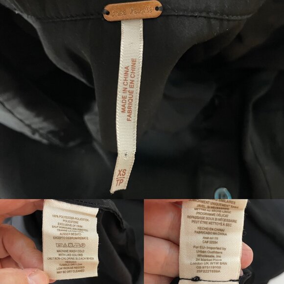 Free People Best of Both Worlds Black Sheer Long Sleeve Button-Down Blouse XS - Picture 4 of 9